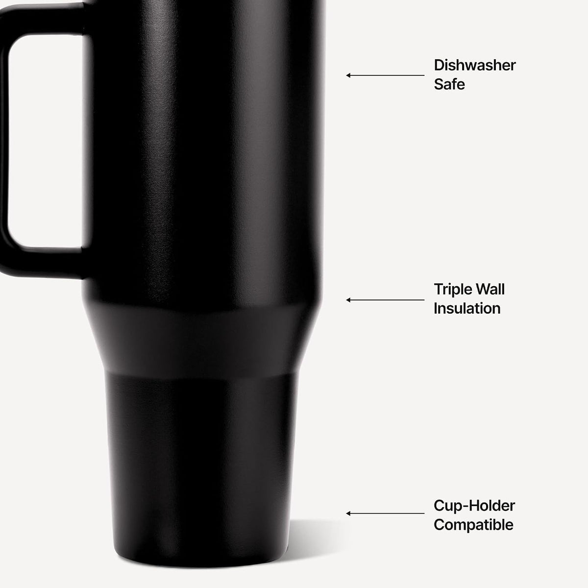 Traveler 40oz, Insulated Tumbler with Handle & Straw, Light Blue