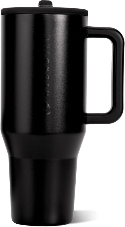 Traveler 40oz, Insulated Tumbler with Handle & Straw, Light Blue