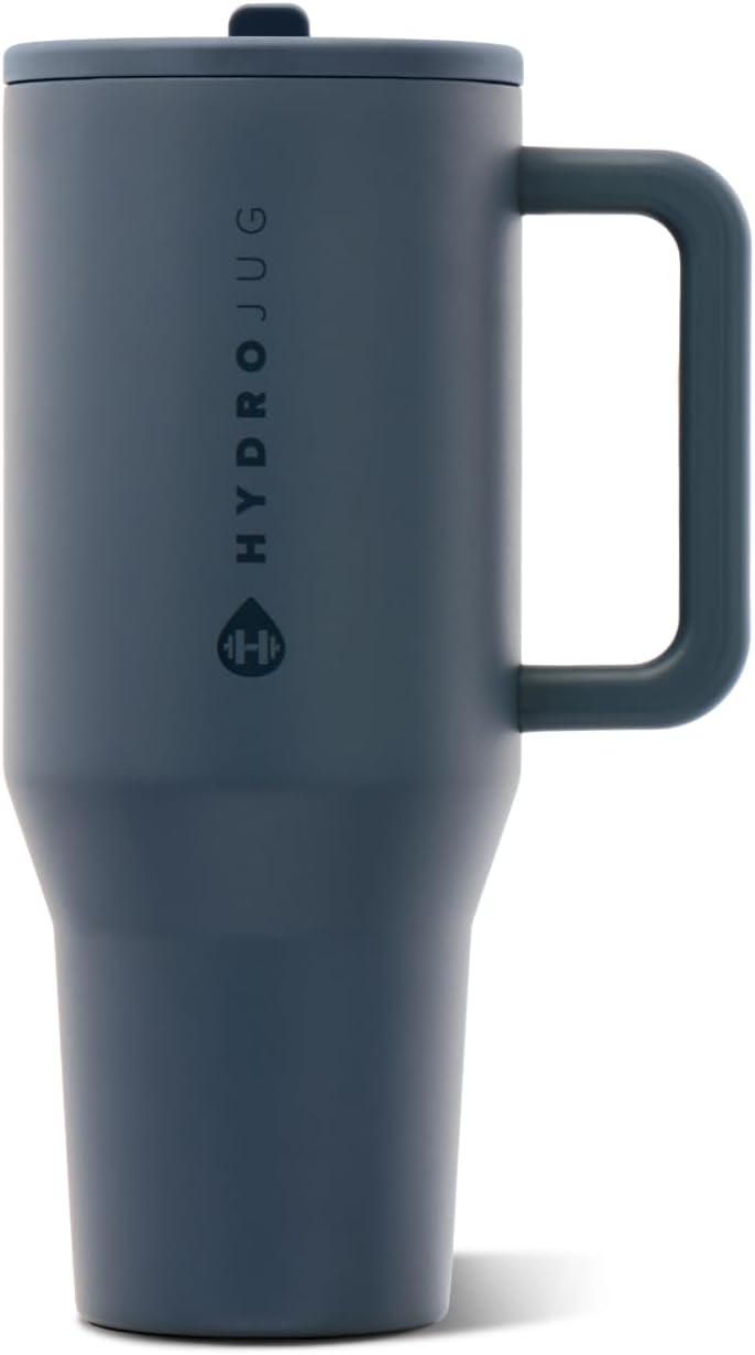 Traveler 40oz, Insulated Tumbler with Handle & Straw, Light Blue