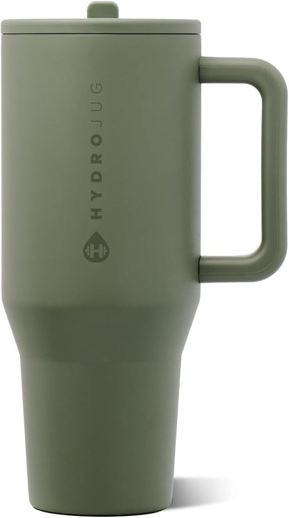 Traveler 40oz, Insulated Tumbler with Handle & Straw, Light Blue