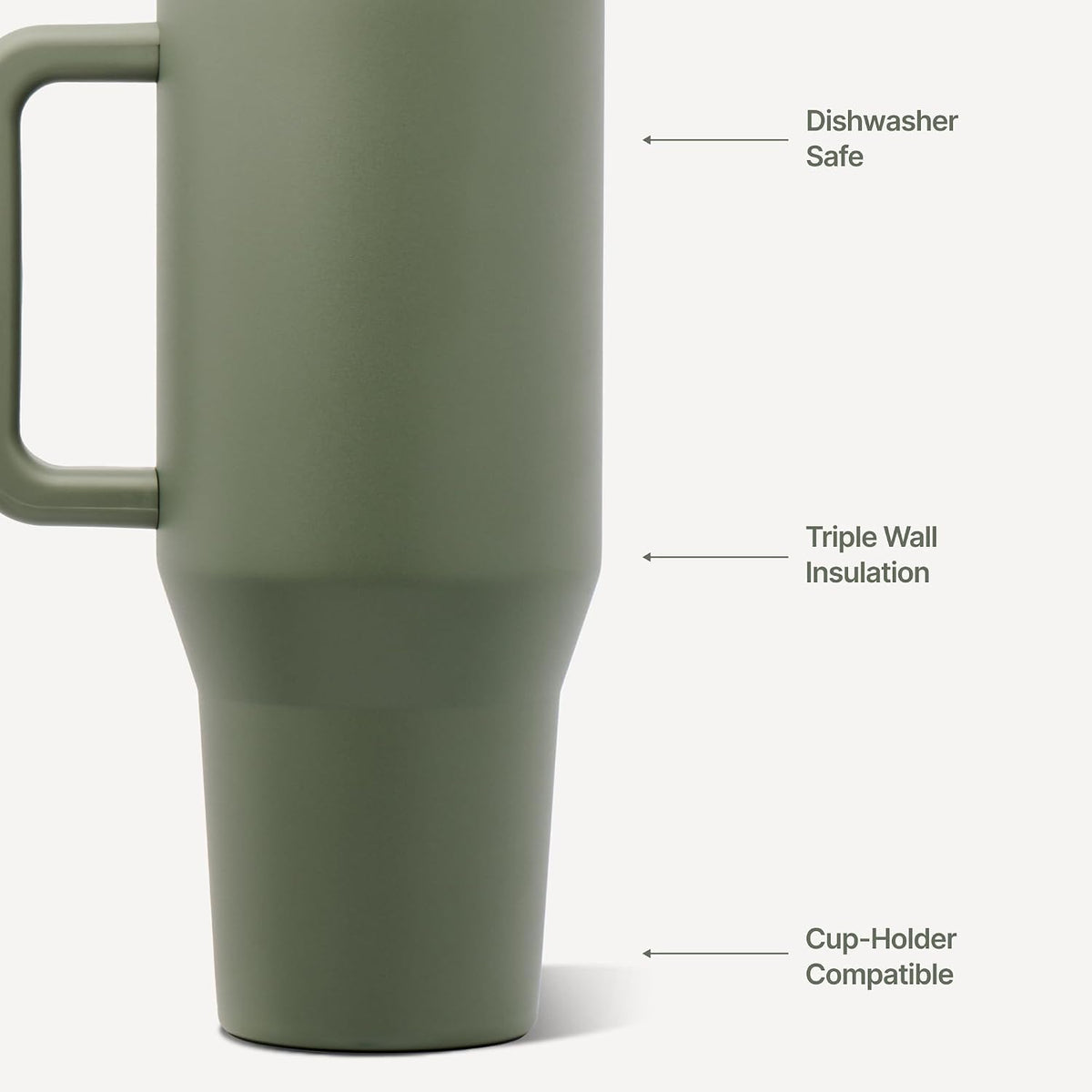 Traveler 40oz, Insulated Tumbler with Handle & Straw, Light Blue