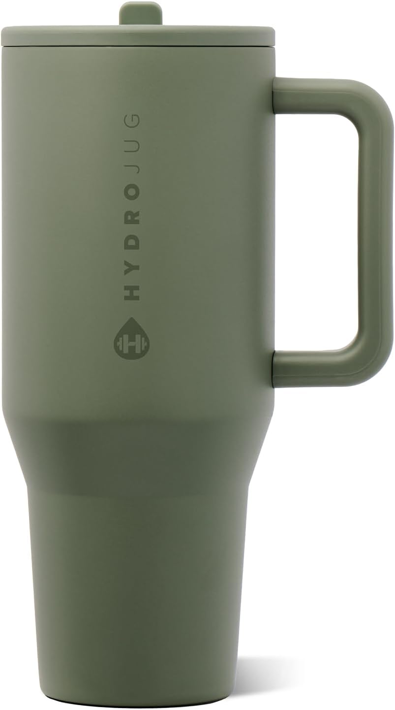 Traveler 40oz, Insulated Tumbler with Handle & Straw, Light Blue