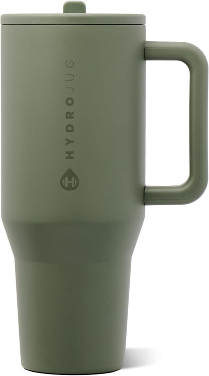 Traveler 40oz, Insulated Tumbler with Handle & Straw, Light Blue