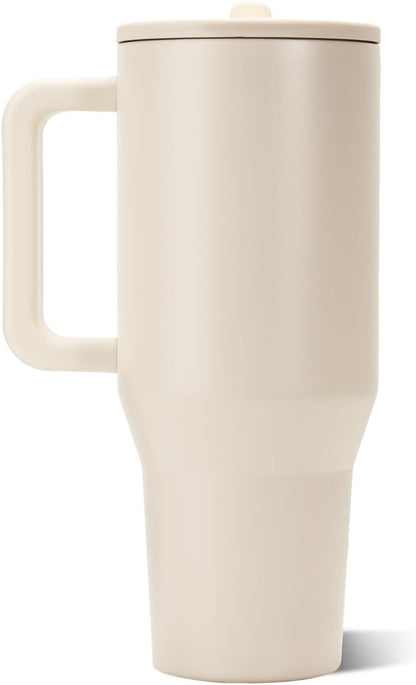 Traveler 40oz, Insulated Tumbler with Handle & Straw, Light Blue
