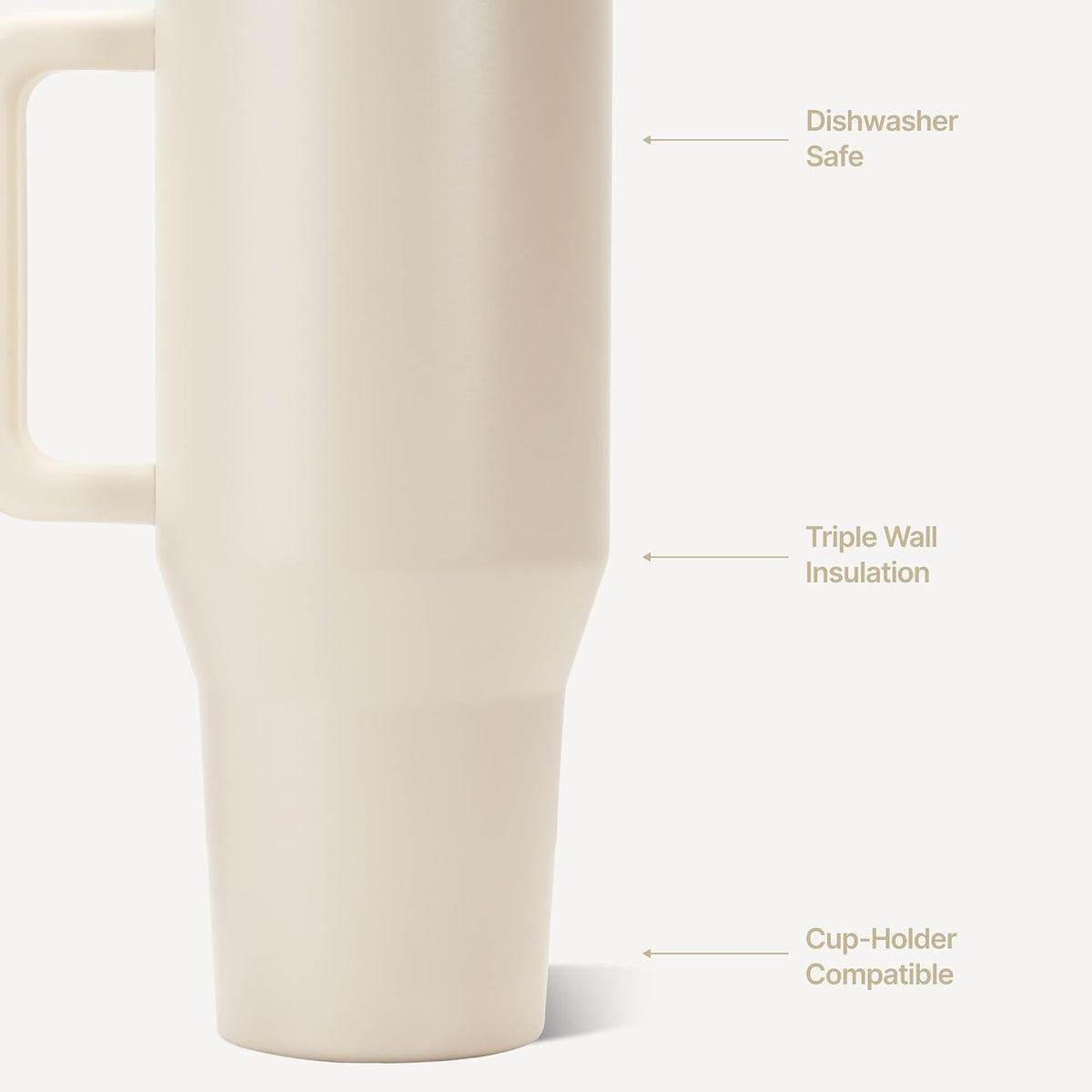Traveler 40oz, Insulated Tumbler with Handle & Straw, Light Blue