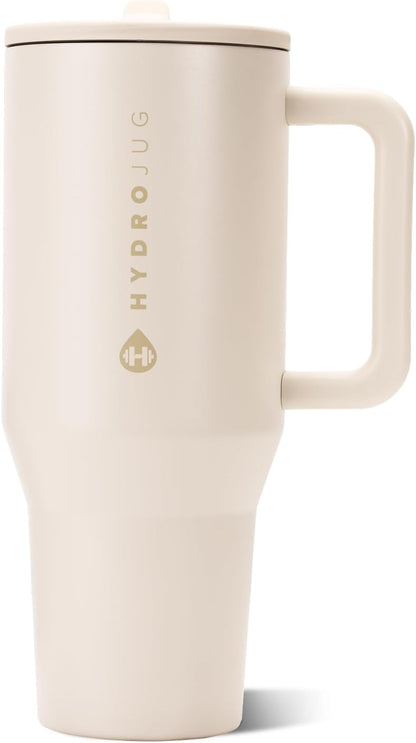 Traveler 40oz, Insulated Tumbler with Handle & Straw, Light Blue