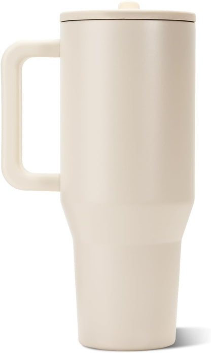 Traveler 40oz, Insulated Tumbler with Handle & Straw, Light Blue
