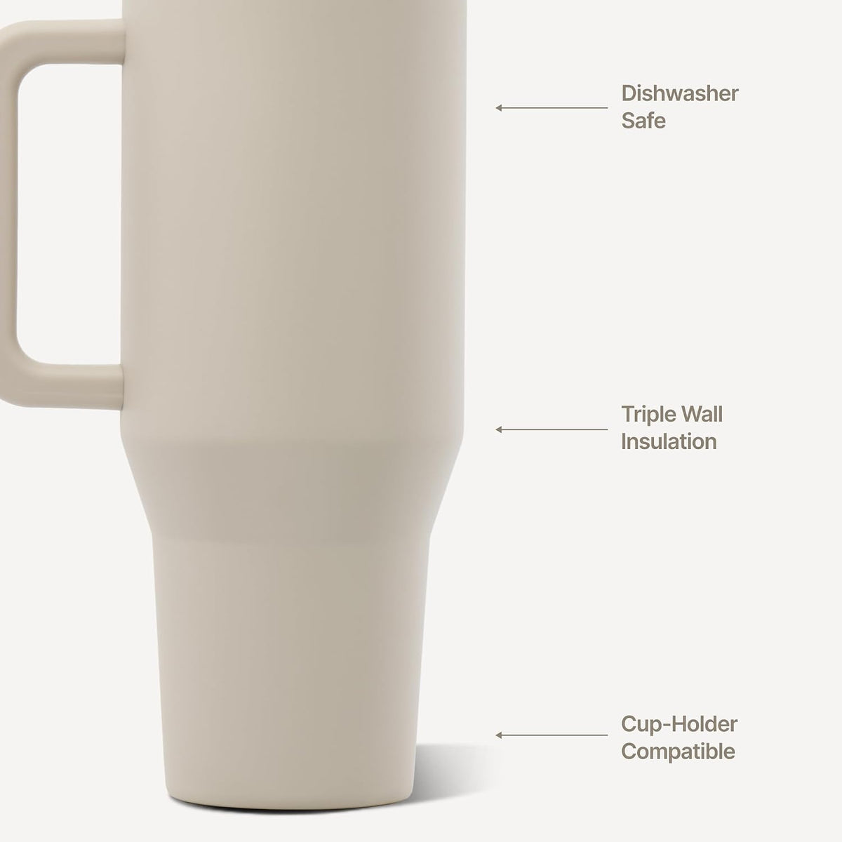 Traveler 40oz, Insulated Tumbler with Handle & Straw, Light Blue