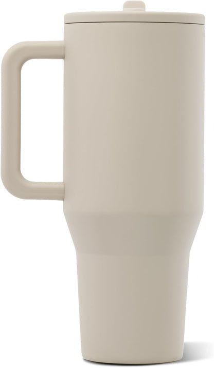 Traveler 40oz, Insulated Tumbler with Handle & Straw, Light Blue