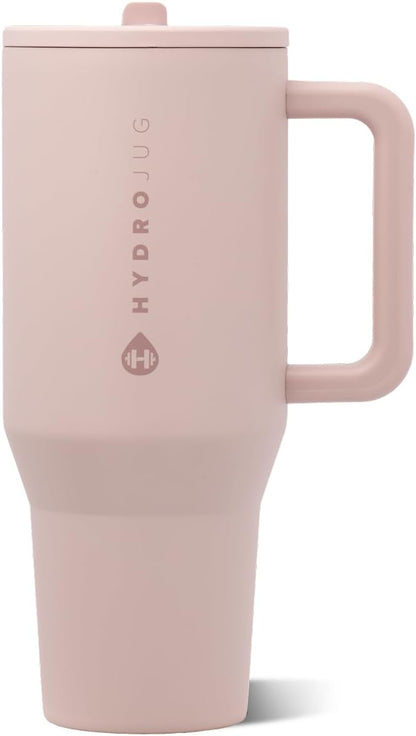 Traveler 40oz, Insulated Tumbler with Handle & Straw, Light Blue