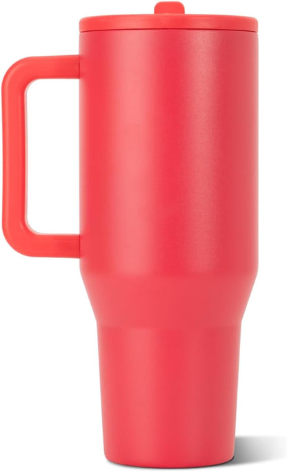 Traveler 40oz, Insulated Tumbler with Handle & Straw, Light Blue
