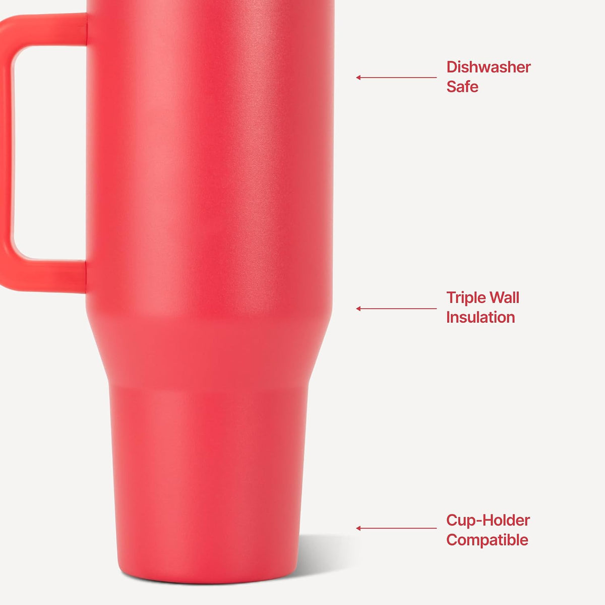 Traveler 40oz, Insulated Tumbler with Handle & Straw, Light Blue