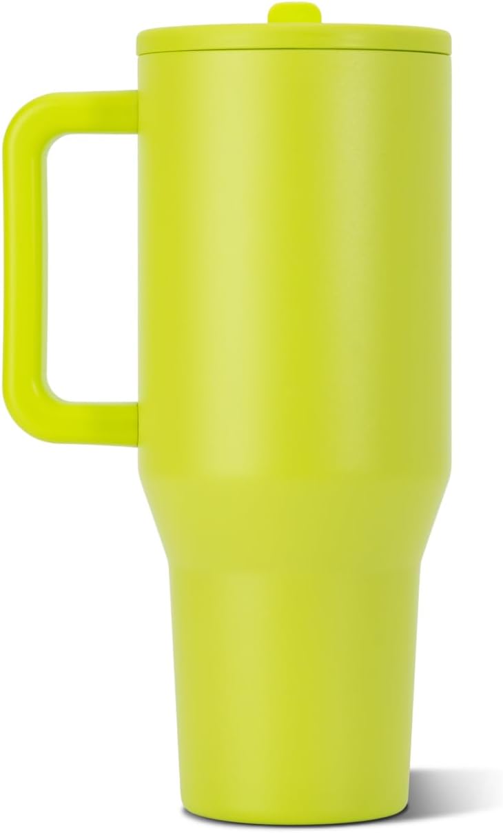 Traveler 40oz, Insulated Tumbler with Handle & Straw, Light Blue