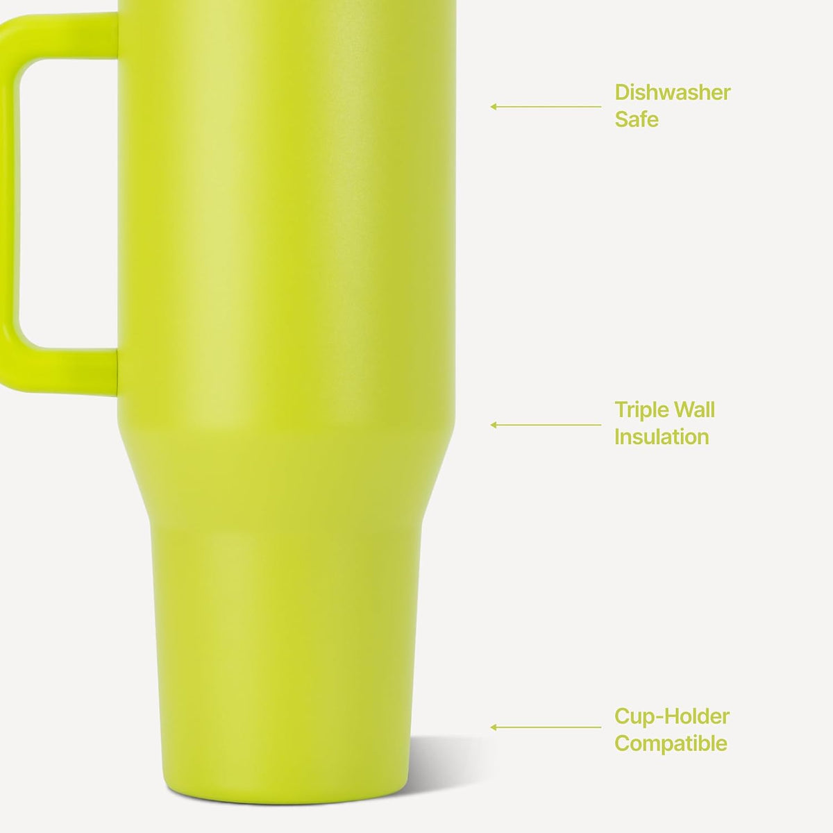 Traveler 40oz, Insulated Tumbler with Handle & Straw, Light Blue