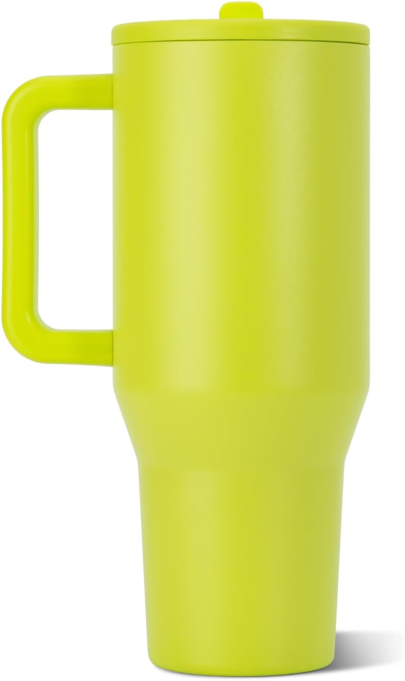 Traveler 40oz, Insulated Tumbler with Handle & Straw, Light Blue