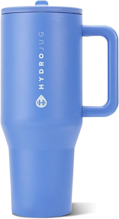 Traveler 40oz, Insulated Tumbler with Handle & Straw, Light Blue