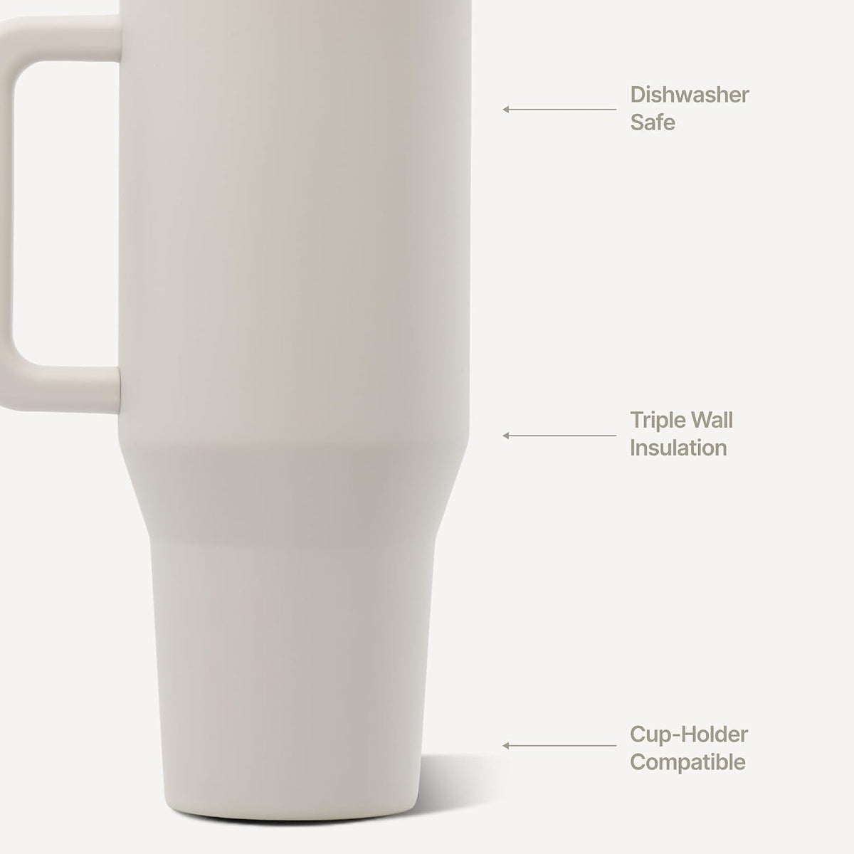 Traveler 40oz, Insulated Tumbler with Handle & Straw, Light Blue