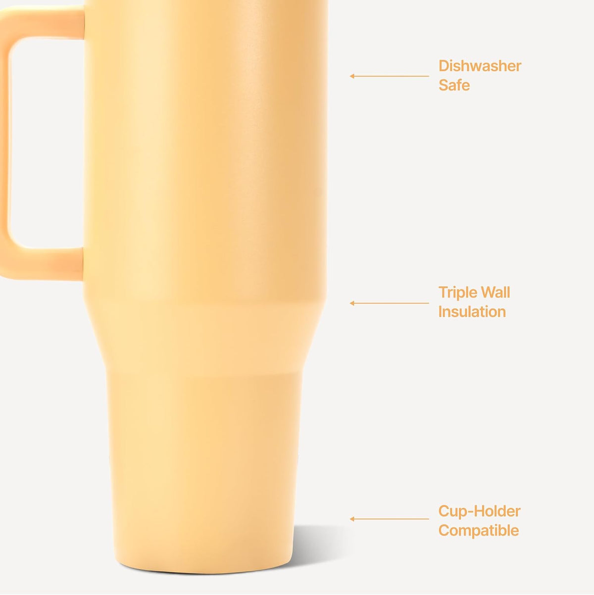 Traveler 40oz, Insulated Tumbler with Handle & Straw, Light Blue