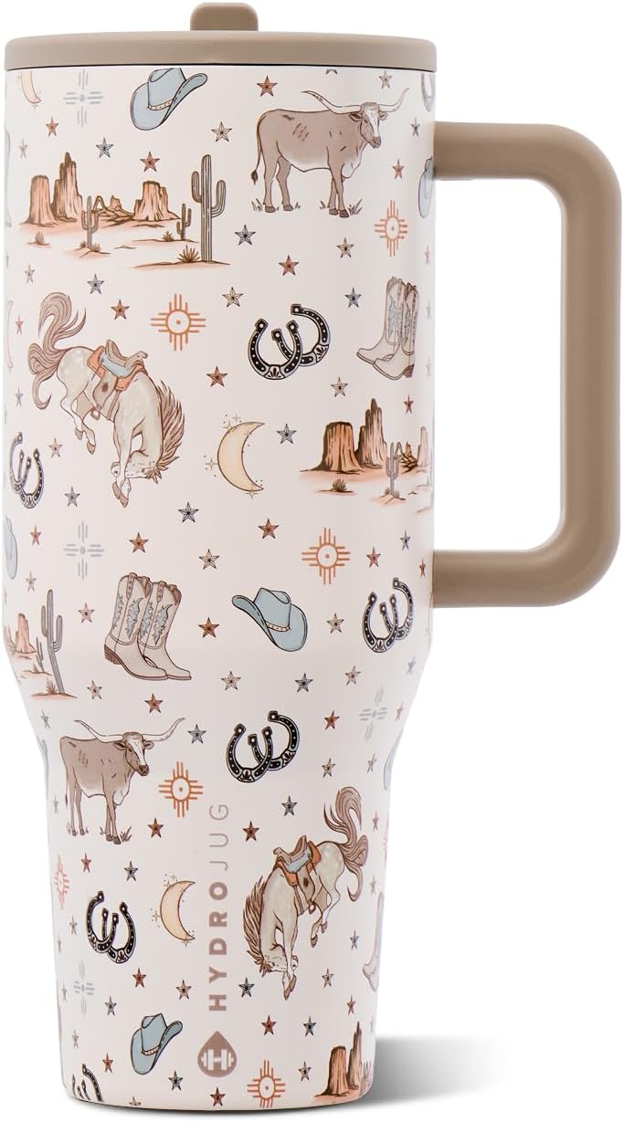Traveler 40oz, Insulated Tumbler with Handle & Straw, Light Blue