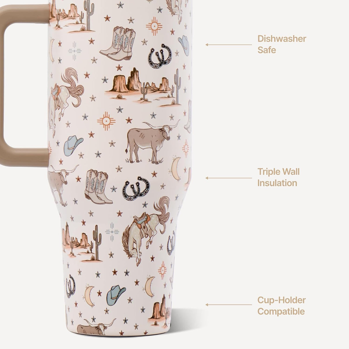 Traveler 40oz, Insulated Tumbler with Handle & Straw, Light Blue