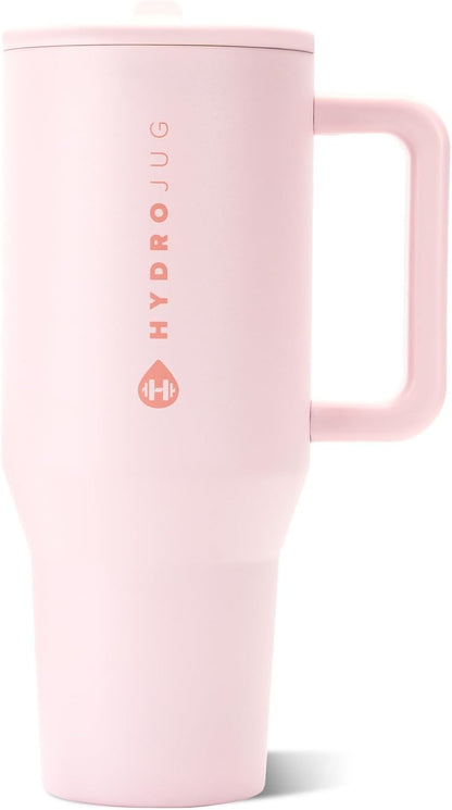 Traveler 40oz, Insulated Tumbler with Handle & Straw, Light Blue