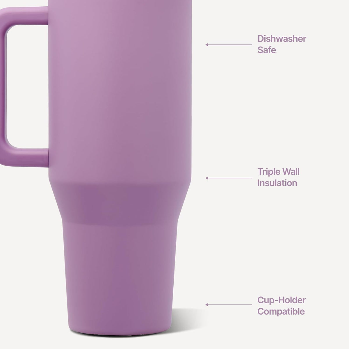 Traveler 40oz, Insulated Tumbler with Handle & Straw, Light Blue