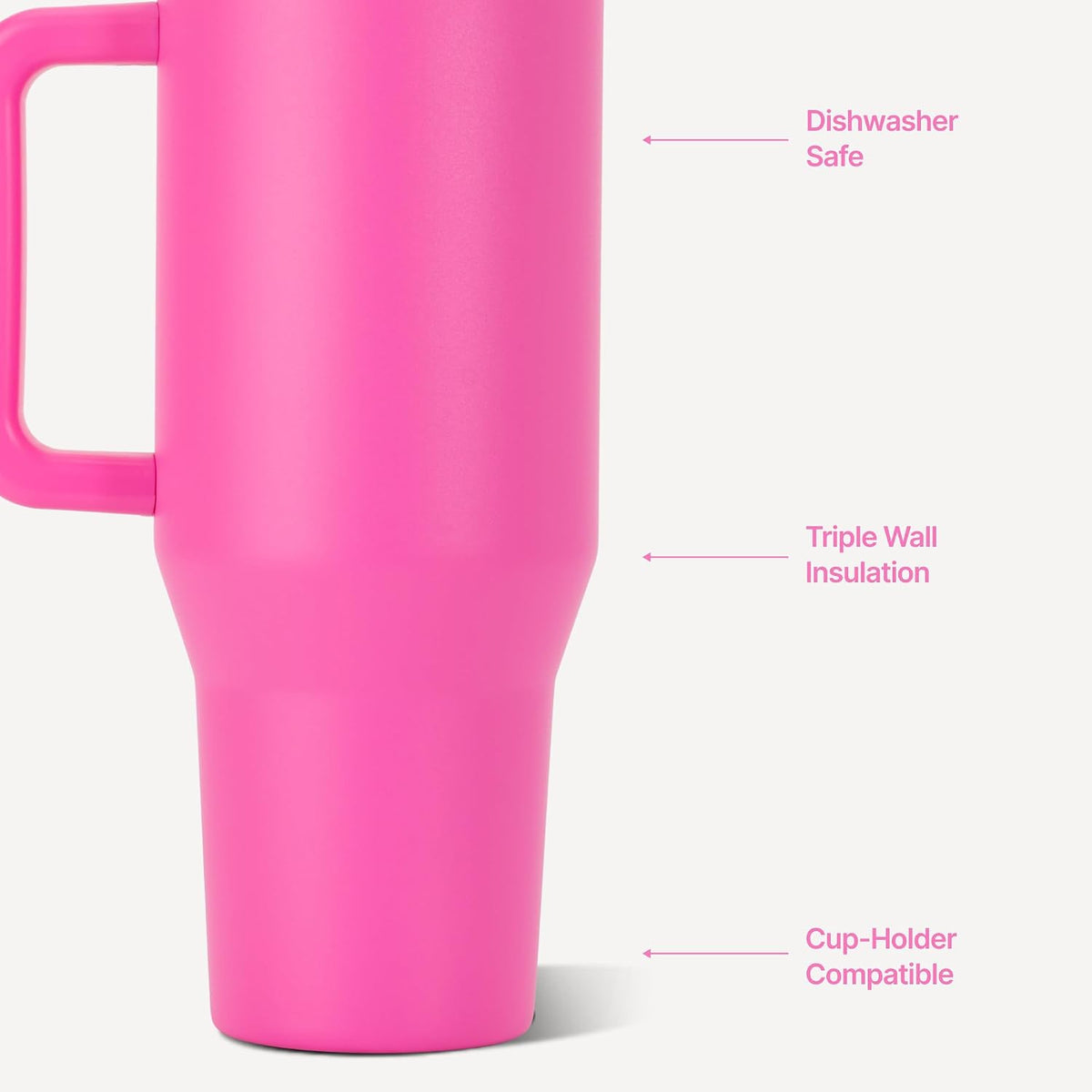 Traveler 40oz, Insulated Tumbler with Handle & Straw, Light Blue