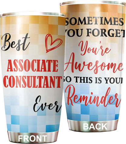 Best Lacrosse Coach Ever Tumbler Stainless Steel 20oz, Office Gifts Women Men Work Friends Coworker, Driking Coffee Cup For Birthday Christmas - Colors P