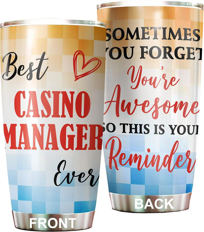 Best Lacrosse Coach Ever Tumbler Stainless Steel 20oz, Office Gifts Women Men Work Friends Coworker, Driking Coffee Cup For Birthday Christmas - Colors P