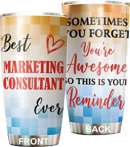 Best Lacrosse Coach Ever Tumbler Stainless Steel 20oz, Office Gifts Women Men Work Friends Coworker, Driking Coffee Cup For Birthday Christmas - Colors P