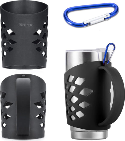 Handle for YETI Tumblers, Silicone Sleeve Holder for 20 oz & 30 oz Tumblers