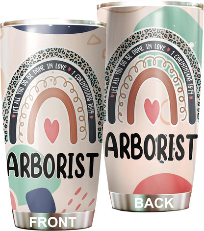 Let All You Do Be Done In Love Postal Clerk Tumbler Stainless Steel 20oz, Office Gifts Women Men Work Friends Coworker, Driking Coffee Cup For Birthday Christmas - Colors J