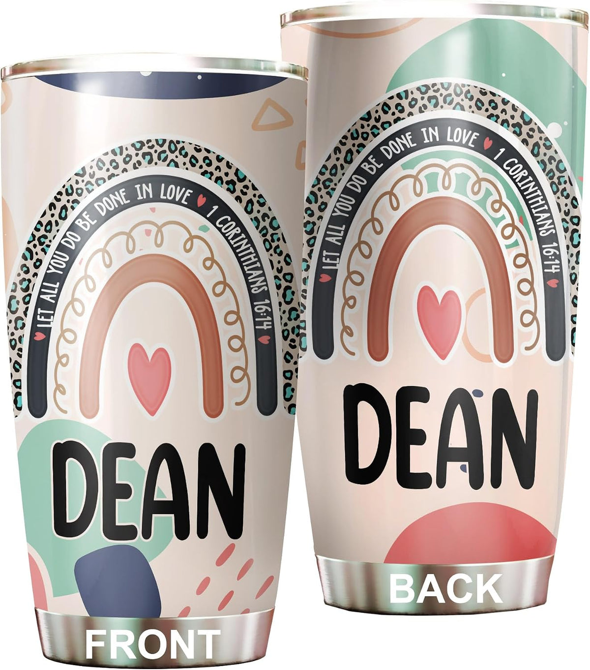 Let All You Do Be Done In Love Postal Clerk Tumbler Stainless Steel 20oz, Office Gifts Women Men Work Friends Coworker, Driking Coffee Cup For Birthday Christmas - Colors J