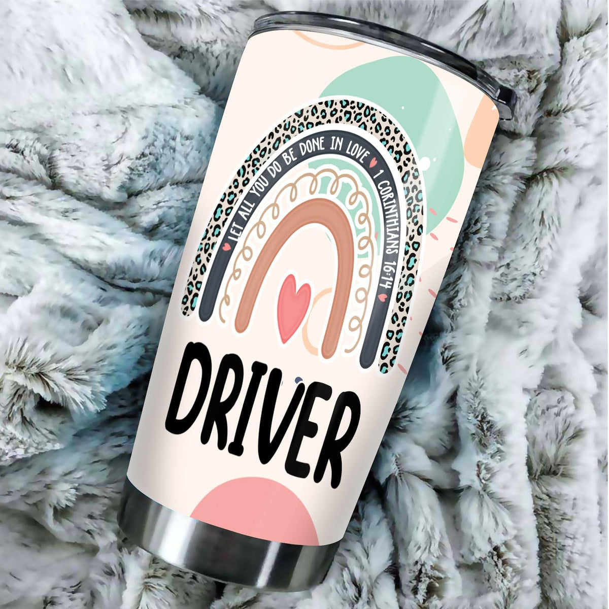 Let All You Do Be Done In Love Postal Clerk Tumbler Stainless Steel 20oz, Office Gifts Women Men Work Friends Coworker, Driking Coffee Cup For Birthday Christmas - Colors J