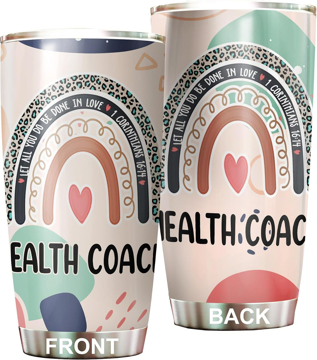 Let All You Do Be Done In Love Postal Clerk Tumbler Stainless Steel 20oz, Office Gifts Women Men Work Friends Coworker, Driking Coffee Cup For Birthday Christmas - Colors J