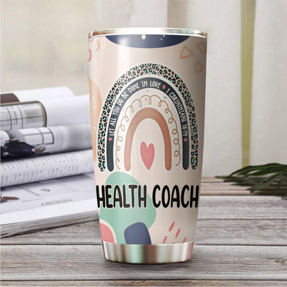 Let All You Do Be Done In Love Postal Clerk Tumbler Stainless Steel 20oz, Office Gifts Women Men Work Friends Coworker, Driking Coffee Cup For Birthday Christmas - Colors J
