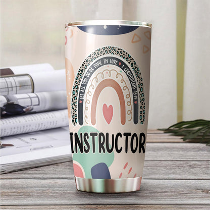Let All You Do Be Done In Love Postal Clerk Tumbler Stainless Steel 20oz, Office Gifts Women Men Work Friends Coworker, Driking Coffee Cup For Birthday Christmas - Colors J