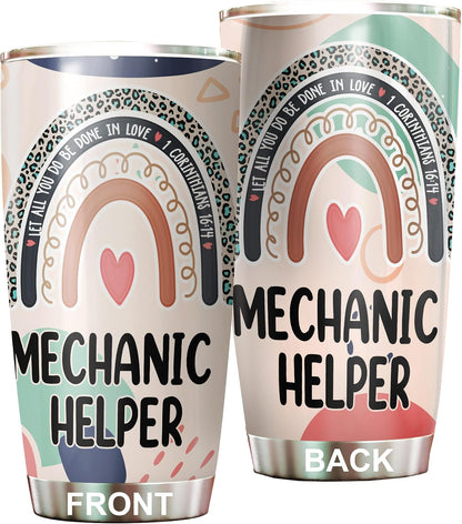 Let All You Do Be Done In Love Postal Clerk Tumbler Stainless Steel 20oz, Office Gifts Women Men Work Friends Coworker, Driking Coffee Cup For Birthday Christmas - Colors J