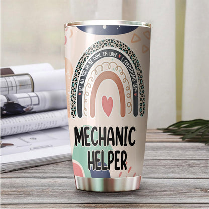 Let All You Do Be Done In Love Postal Clerk Tumbler Stainless Steel 20oz, Office Gifts Women Men Work Friends Coworker, Driking Coffee Cup For Birthday Christmas - Colors J