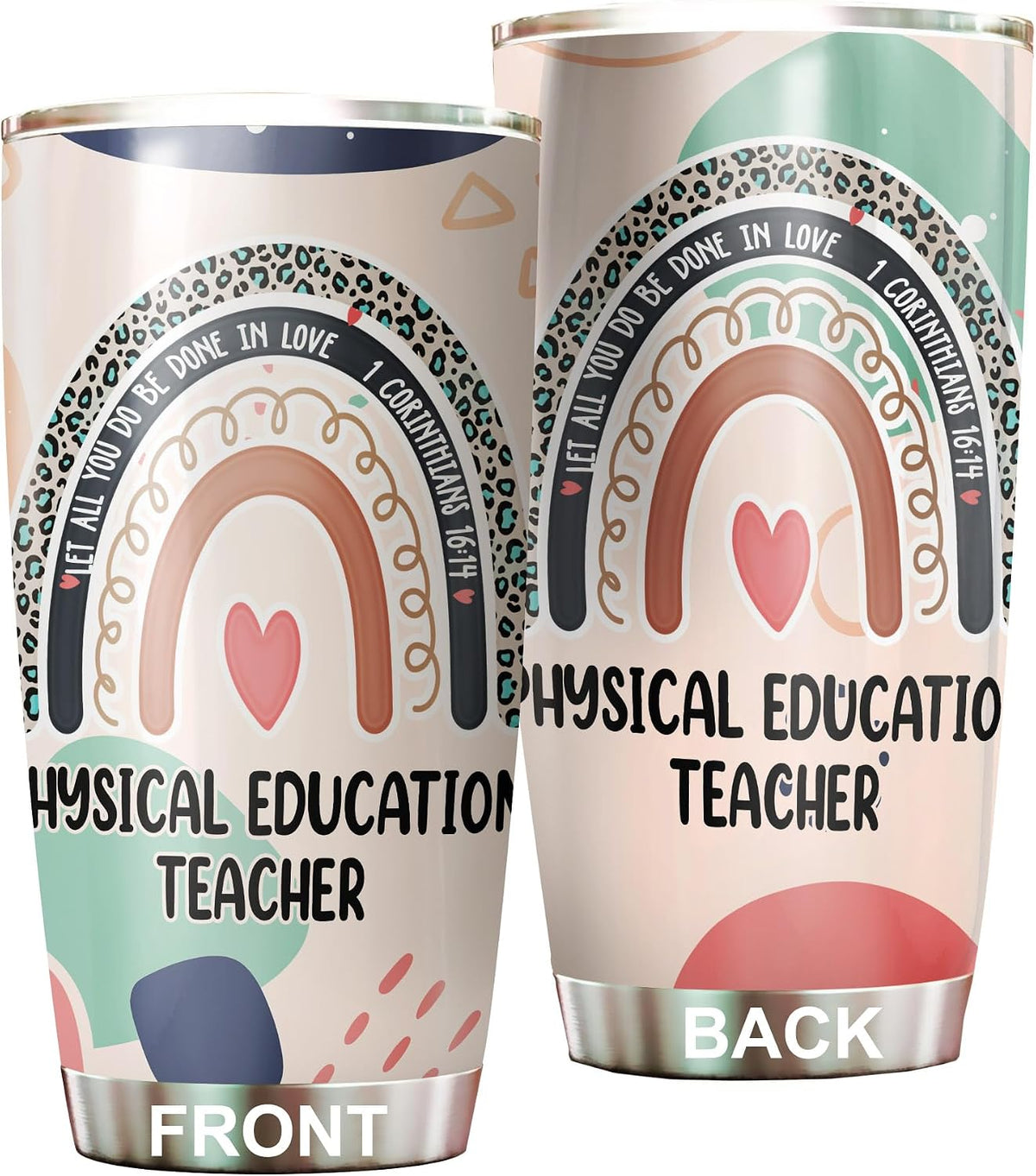 Let All You Do Be Done In Love Postal Clerk Tumbler Stainless Steel 20oz, Office Gifts Women Men Work Friends Coworker, Driking Coffee Cup For Birthday Christmas - Colors J