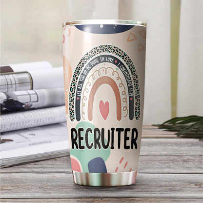 Let All You Do Be Done In Love Postal Clerk Tumbler Stainless Steel 20oz, Office Gifts Women Men Work Friends Coworker, Driking Coffee Cup For Birthday Christmas - Colors J
