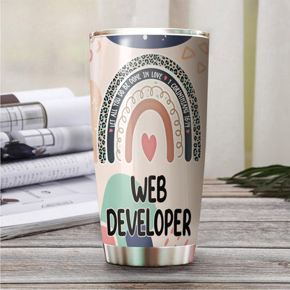 Let All You Do Be Done In Love Postal Clerk Tumbler Stainless Steel 20oz, Office Gifts Women Men Work Friends Coworker, Driking Coffee Cup For Birthday Christmas - Colors J