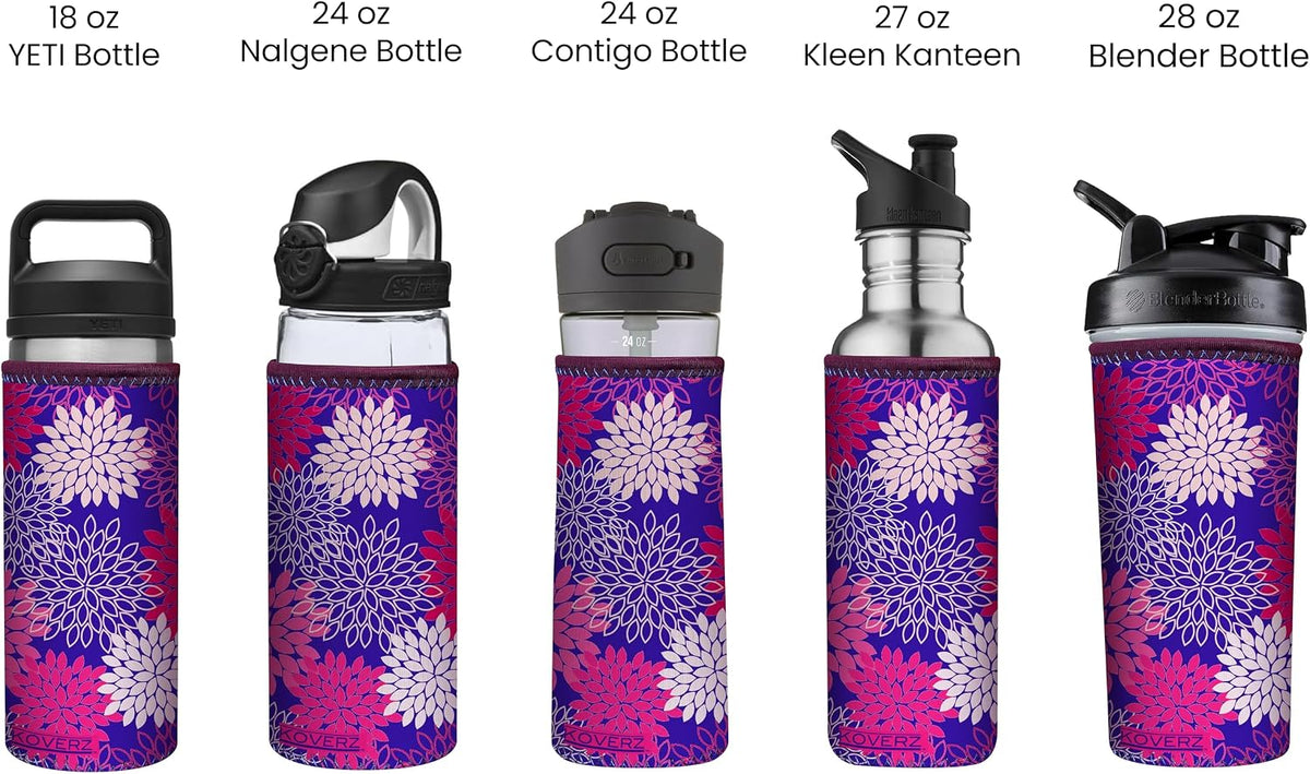 24-30oz 750ml Water Bottle Carrier with Shoulder Strap, Water Bottle Insulator - Midnight Mums
