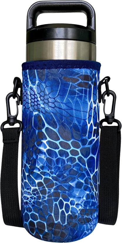 24-30oz 750ml Water Bottle Carrier with Shoulder Strap, Water Bottle Insulator - Midnight Mums