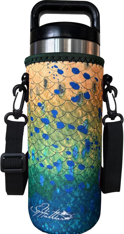 24-30oz 750ml Water Bottle Carrier with Shoulder Strap, Water Bottle Insulator - Midnight Mums