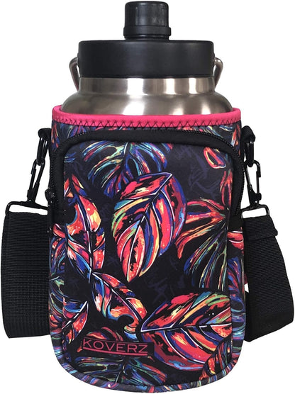 24-30oz 750ml Water Bottle Carrier with Shoulder Strap, Water Bottle Insulator - Midnight Mums