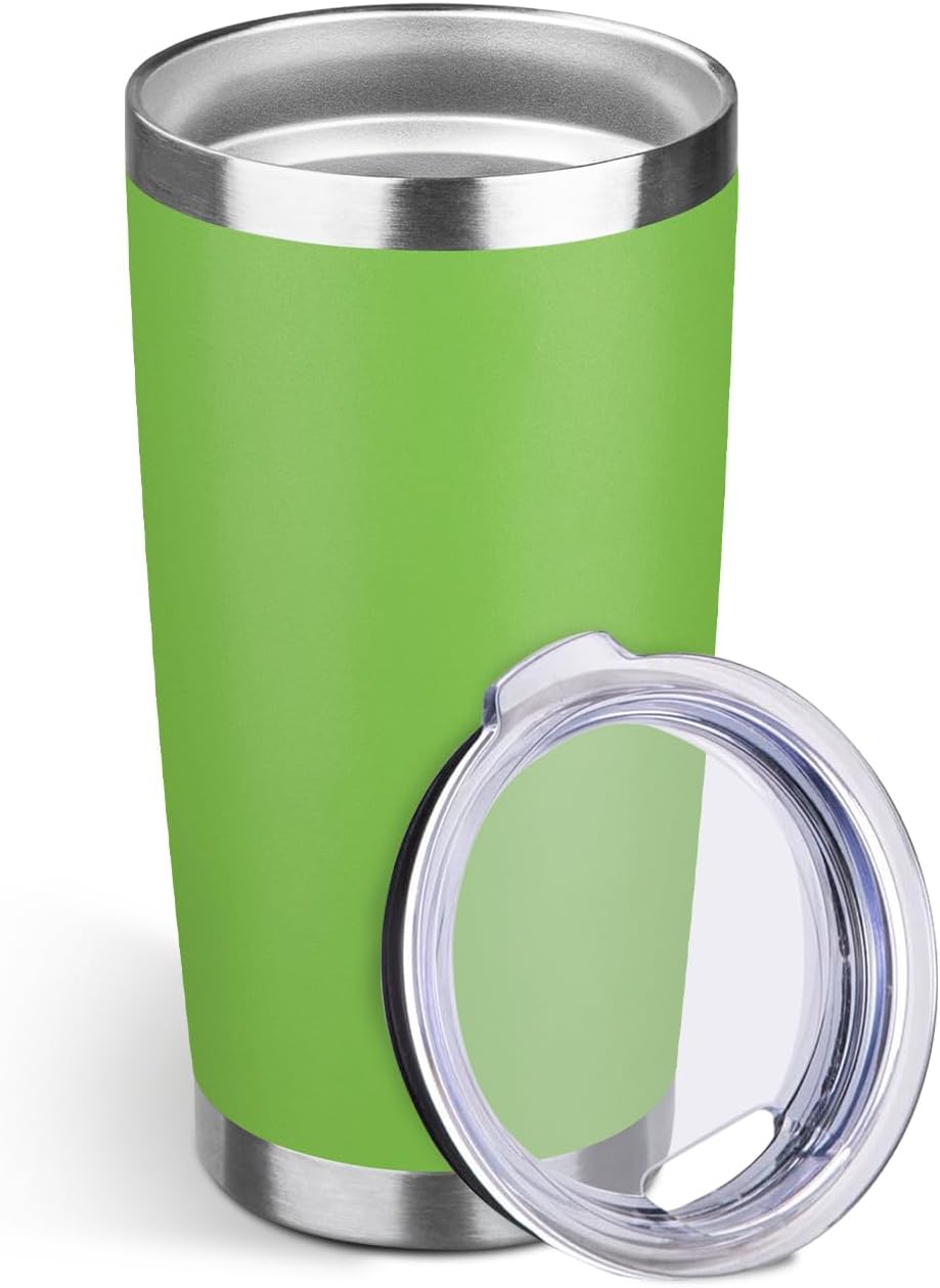 20oz Stainless Steel Travel Coffee Tumbler,Light Pink | Travel Coffee Mug,Spill-proof Lid,Double Wall,BPA-free Travel Cups,Insulated Cup Fits Car Cupholders