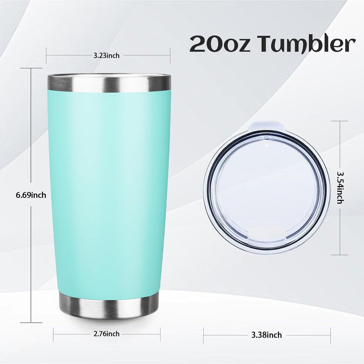20oz Stainless Steel Travel Coffee Tumbler,Light Pink | Travel Coffee Mug,Spill-proof Lid,Double Wall,BPA-free Travel Cups,Insulated Cup Fits Car Cupholders