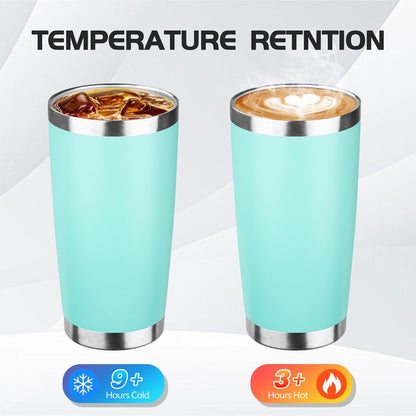 20oz Stainless Steel Travel Coffee Tumbler,Light Pink | Travel Coffee Mug,Spill-proof Lid,Double Wall,BPA-free Travel Cups,Insulated Cup Fits Car Cupholders