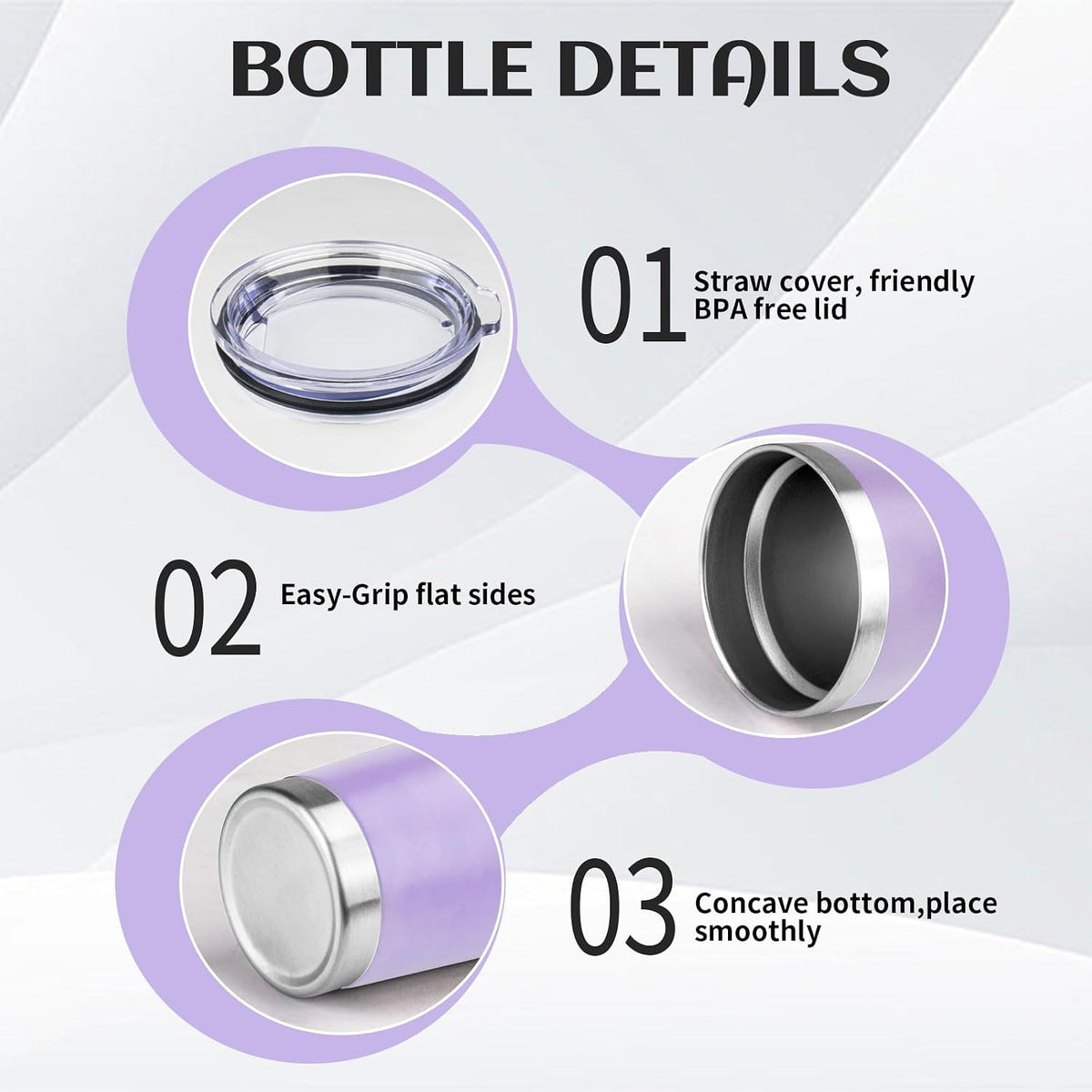 20oz Stainless Steel Travel Coffee Tumbler,Light Pink | Travel Coffee Mug,Spill-proof Lid,Double Wall,BPA-free Travel Cups,Insulated Cup Fits Car Cupholders